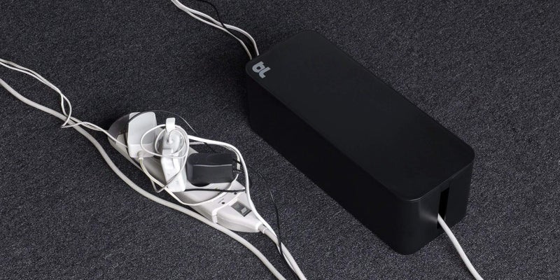 Bluelounge CableBox Cable and Cord Management System - (Black) - Pack of 2 - Image 2
